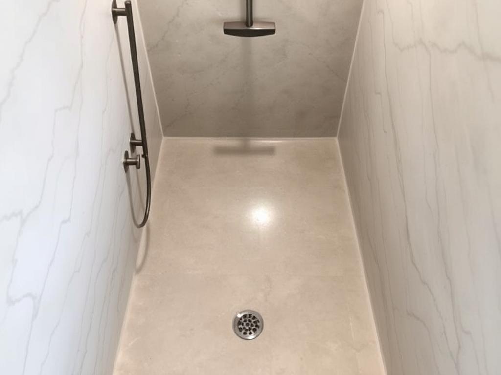 Douche béton ciré
